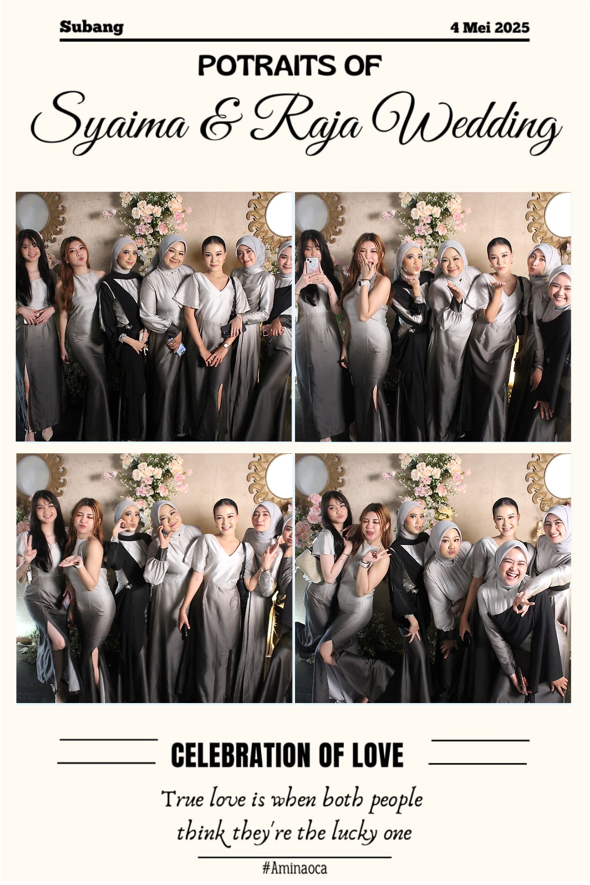 Hasil foto dari photobooth Vivabooth